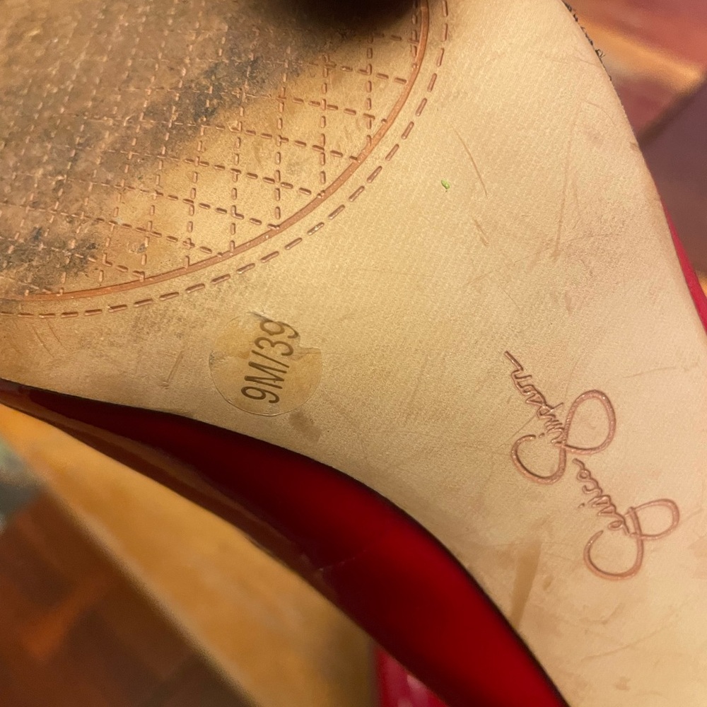 Jessica Simpson Red Heels - Picture 6 of 7